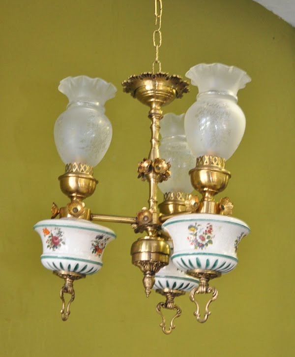 Lamparas Cebria: Lampara de bronce y cerámica (Ref.- 29)