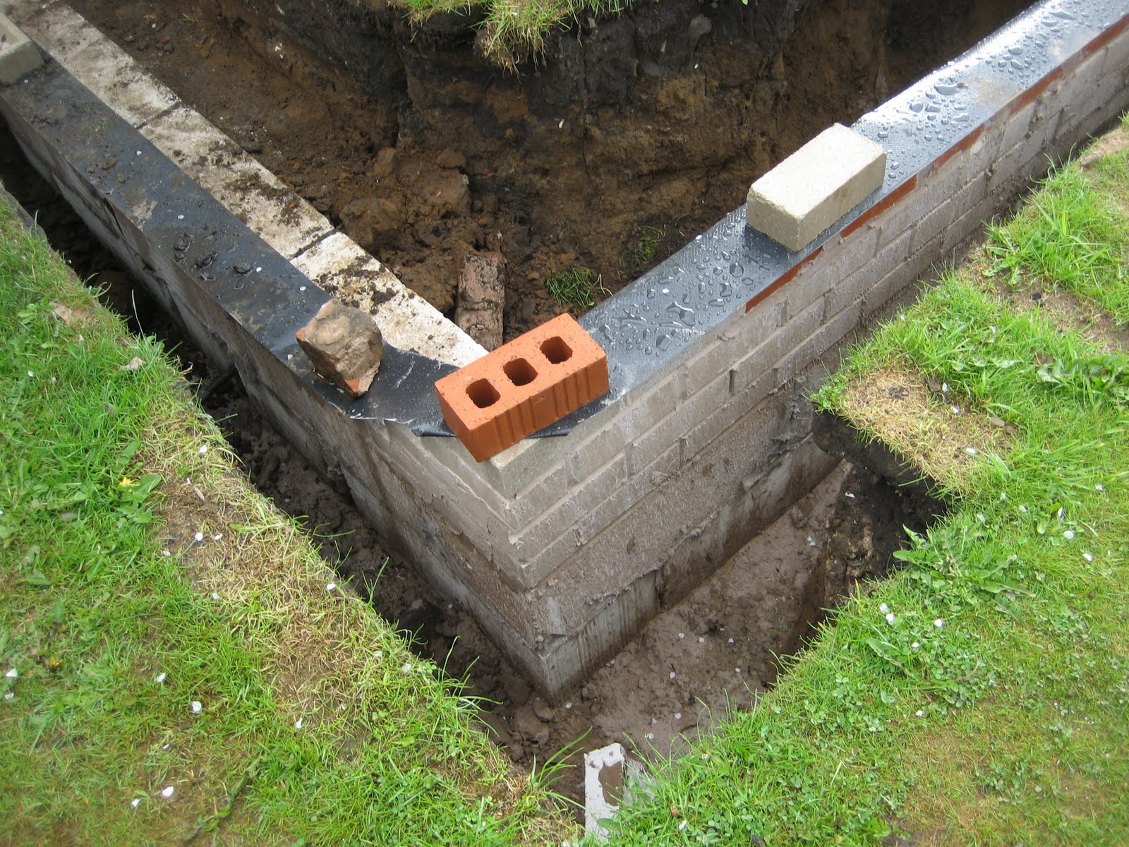 Despards Extension Blog Bricks coming out of trench