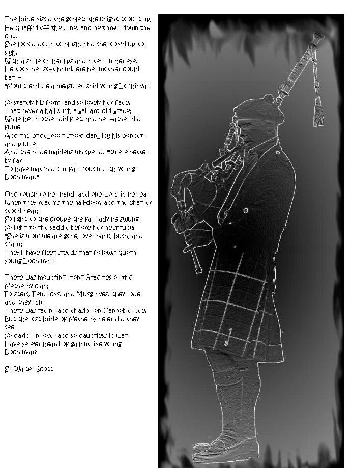 The Glebe Blog Lochinvar by Sir Walter Scott