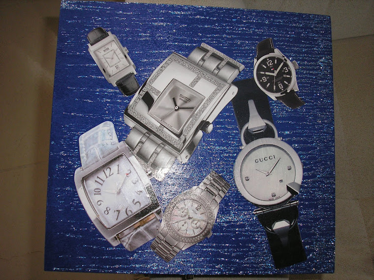 Caixa de relógios azul