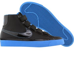 Price $60 Nike Blazer AC High Velcro Black Pack 428926-001 Black Silver Men's/Women's Sneakers 