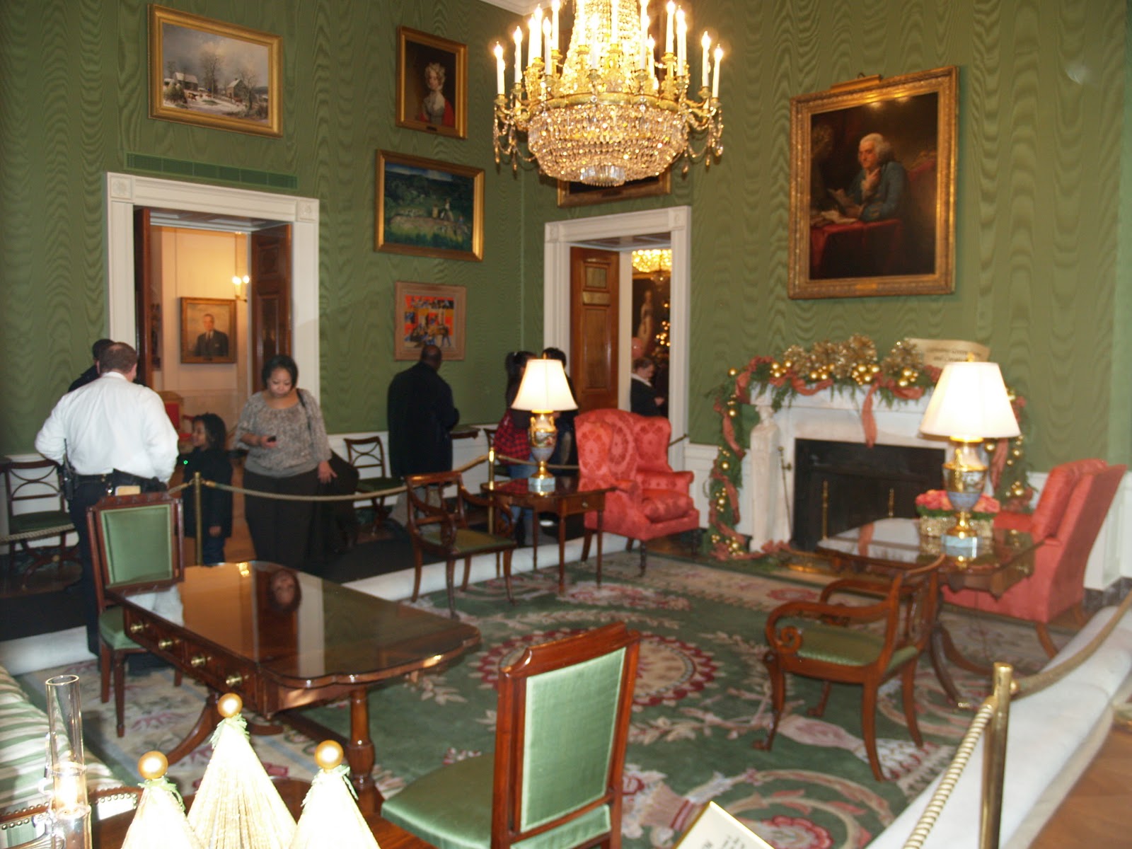 Army Engineer's Photo Blog: The Green Room at the White House