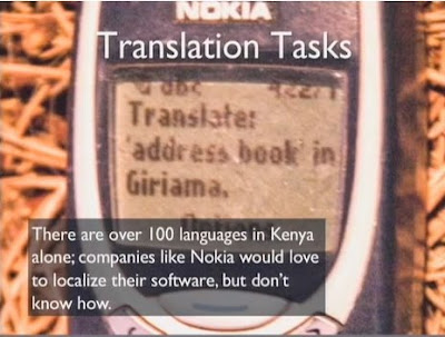 Nokia being used for translation job