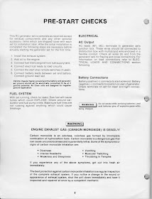 1983 Fleetwood Pace Arrow Owners Manuals: ONAN 4.0 KW BFA Genset Spec