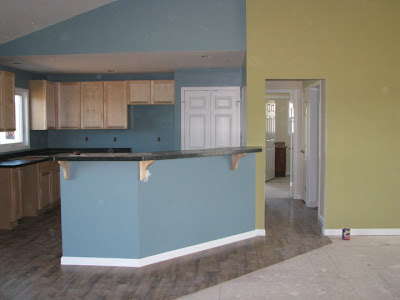 picture of blue kitchen gold mustard living room paint