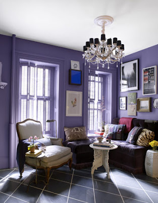 Purple living room