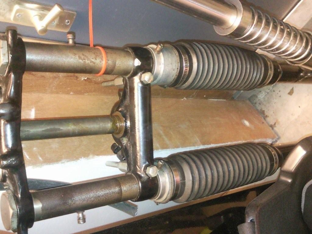 oliVeR's VinTage cyCle coRner Triumph front fork for Sale