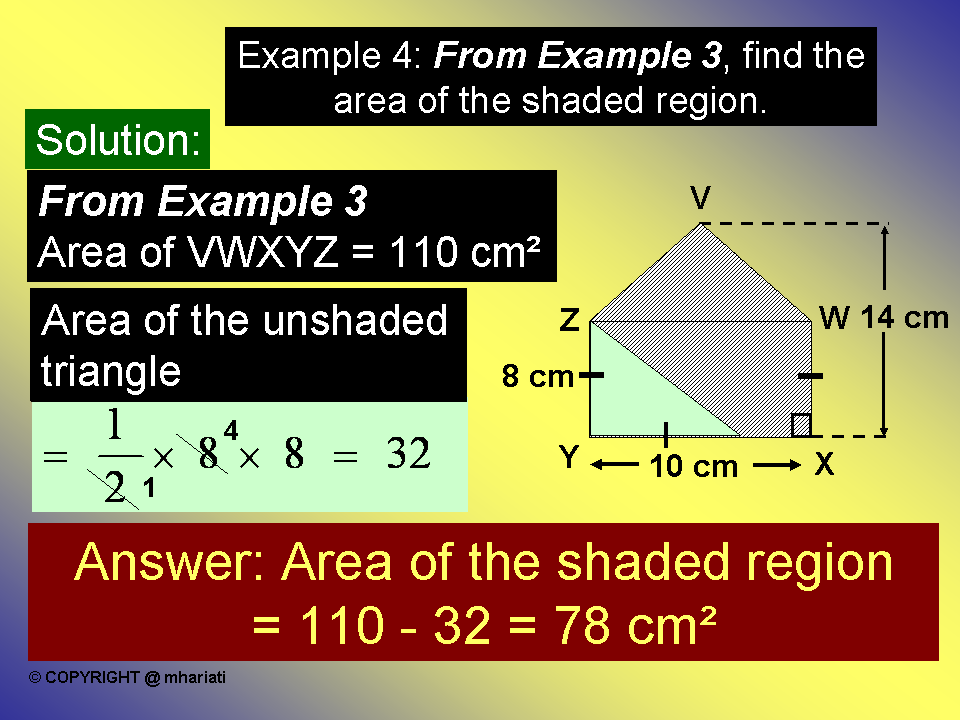 TIP BELAJAR MATEMATIK (TIPS FOR LEARNING MATHEMATICS): AREA OF COMBINED