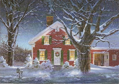 Mrs.T's Christmas Kitchen: A red Vermont farmhouse