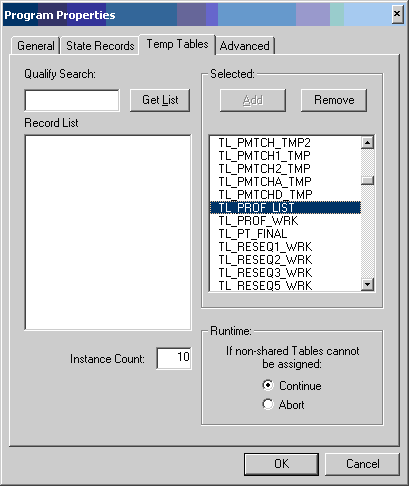 The Peoplesoft Dba Blog Managing Changes To The Number Of Instances Of Temporary Tables Used In Application Engine Programs