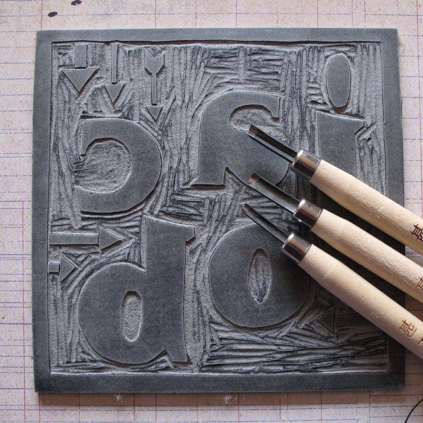 eclectic me Lino Block Printing....