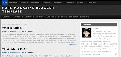 Pure-Magazine-Blogger-Template