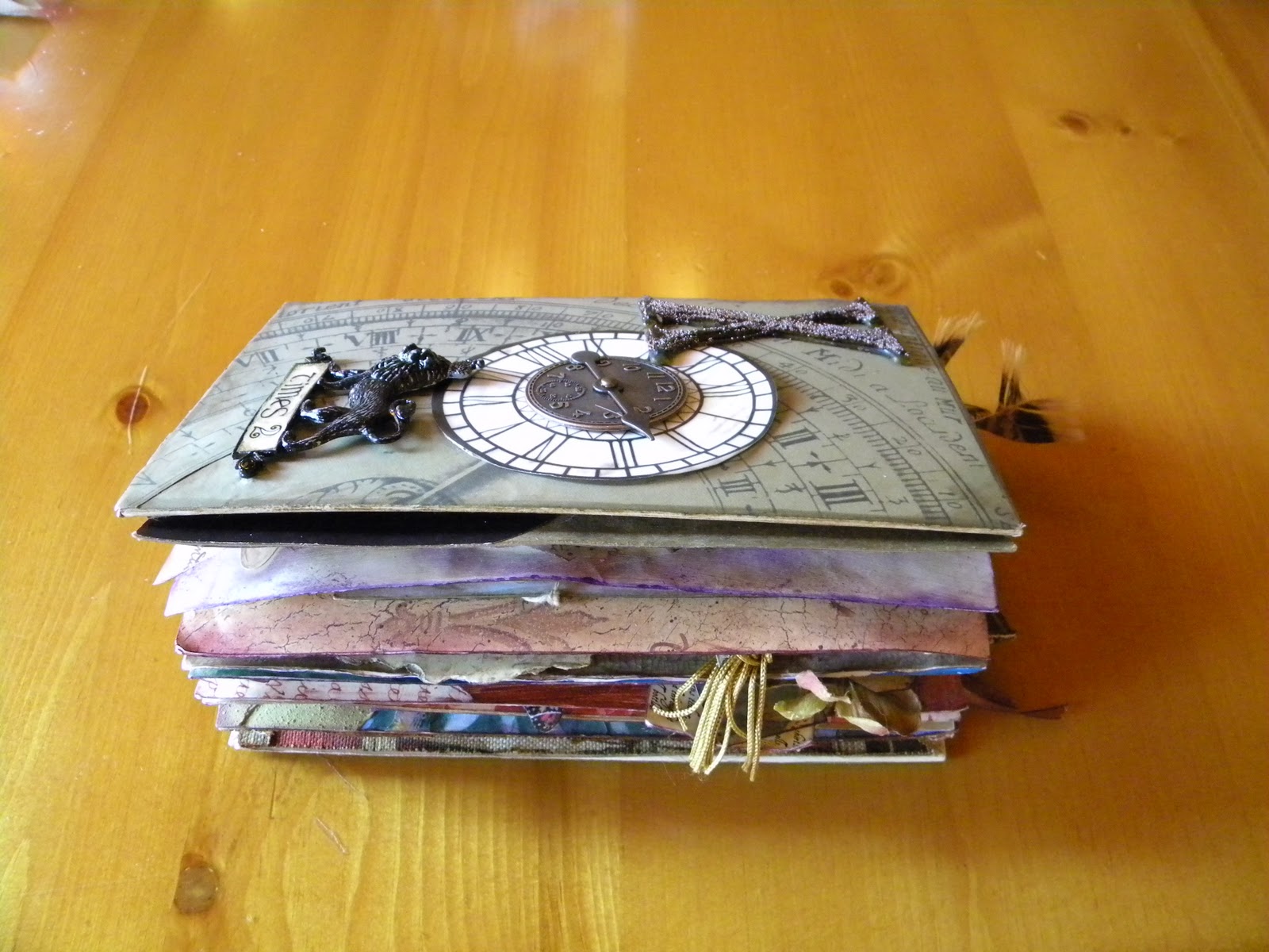 katskraps: Altered Book with mixed media