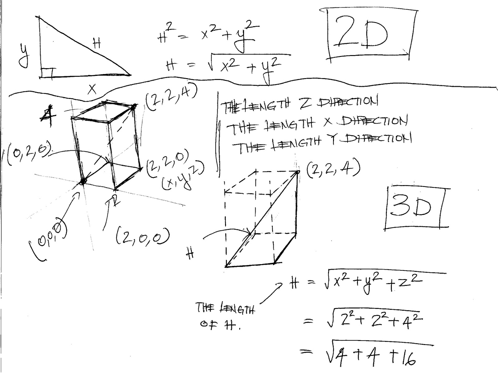 3D and number LENGTH TWO AND THREE DIMENSION