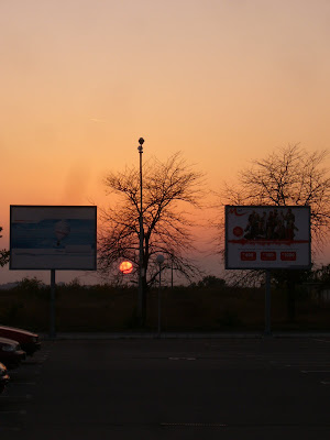 Sunset in the Technomarket Car Park