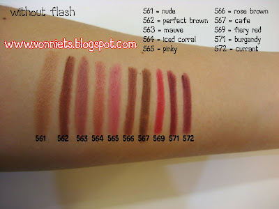 V's Beauty & Makeup: LA COLORS Auto Lip Liner Swatches