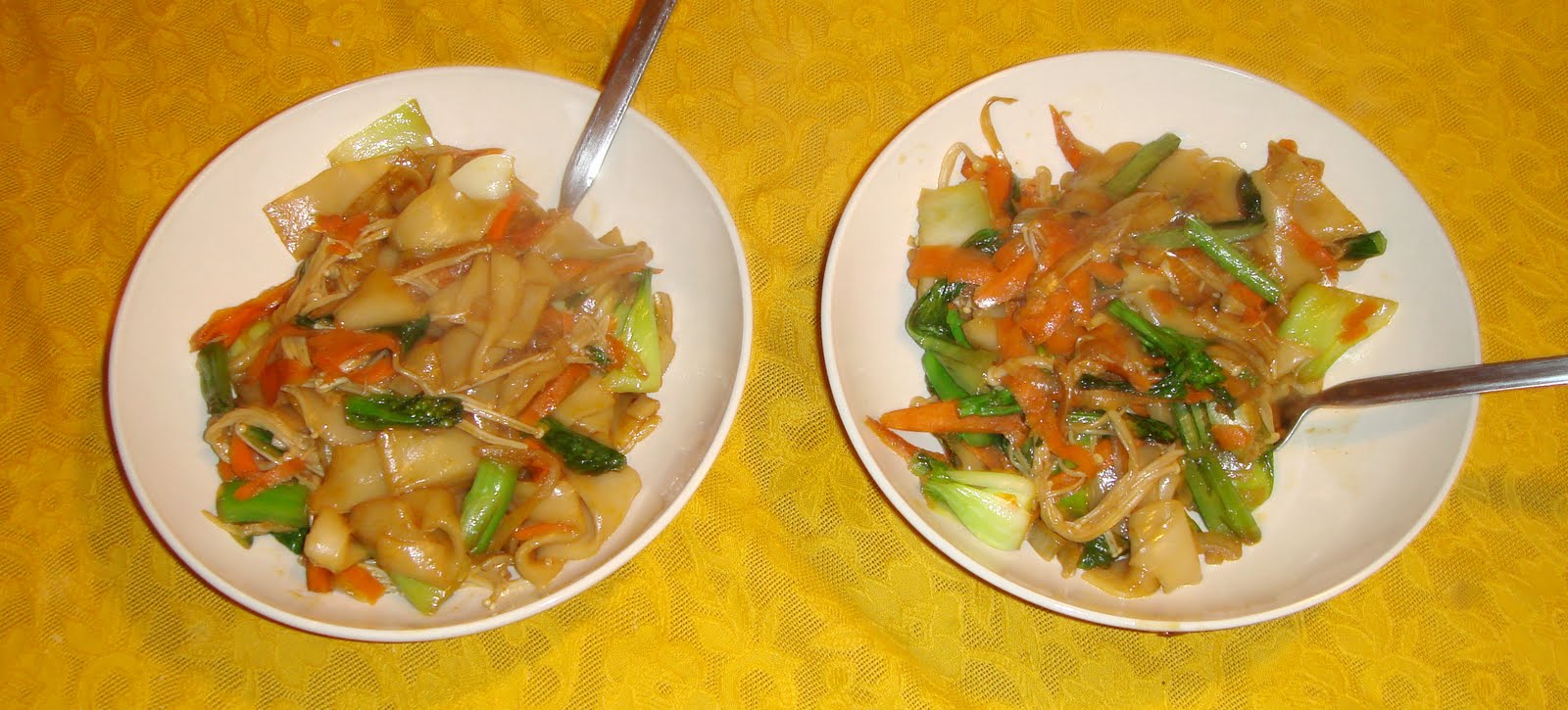 what's for dinner? Rice noodles, chow fun