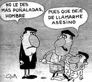 Viñeta del gran humorista Gila, como reconocimiento de la anécdota citada por el autor del artículo