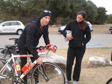 Ana learning how to change a tire