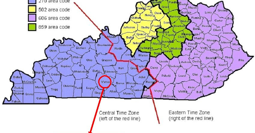 Time Zone Map Of Kentucky - 2024 Schedule 1