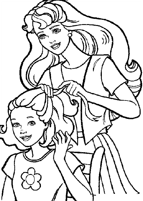 hair salon coloring pages for kids - photo #13