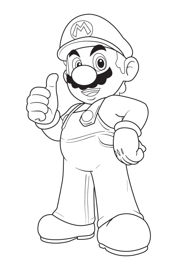 Super mario coloring pages &gt;&gt; Disney Coloring Pages