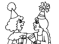 Birthday Party Coloring Pages Birthday Party Coloring Pages
