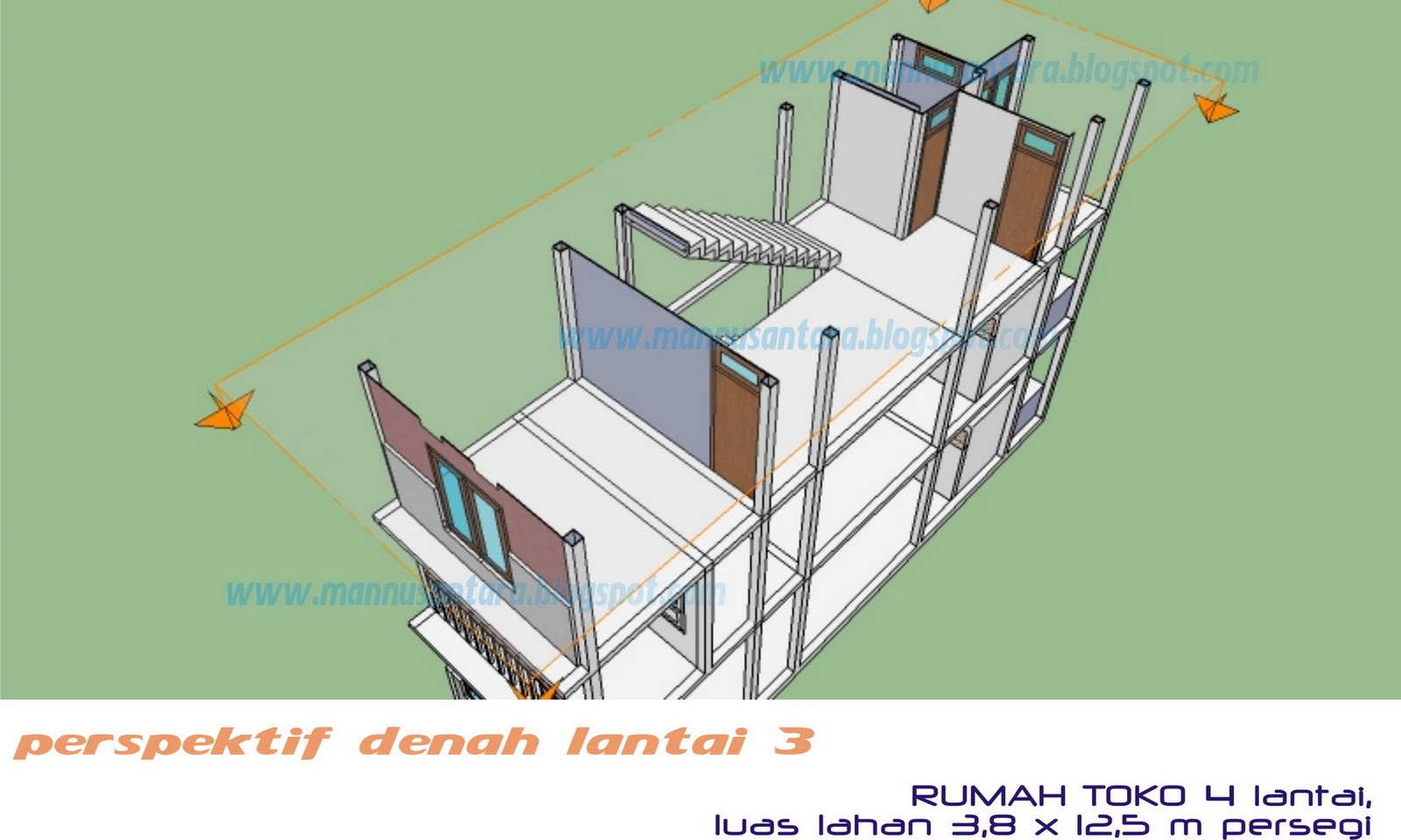 ManNusantara Design Indonesia Desain  Rumah Toko Ruko  