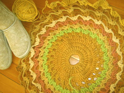 Posts similar to: handmade chunky crochet mega doily rug grey