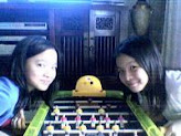 playing foozball!