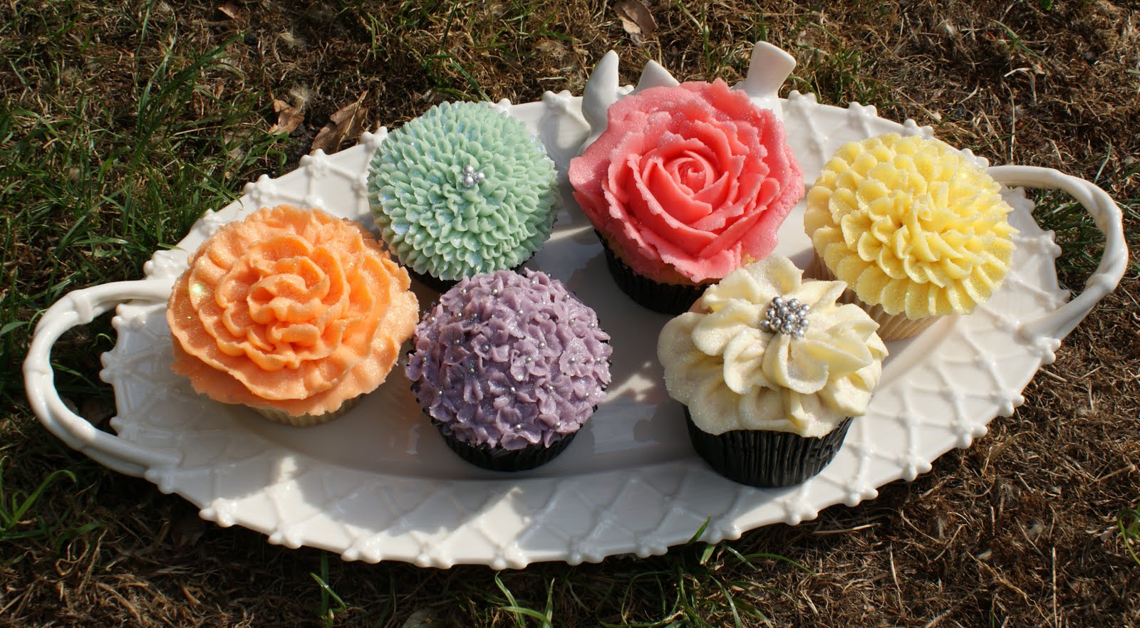 Icing Bliss Flower Cupcakes