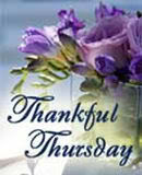 I paricipate in Thankful Thursday!