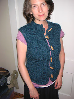 cabled vest