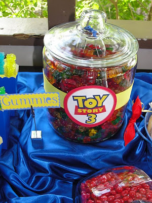 candy toy story buffet sugar birthday