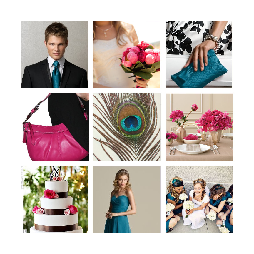 Invitation Parlour Color Inspirations {Magenta & Teal}