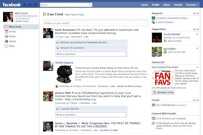 Tampilan Facebook