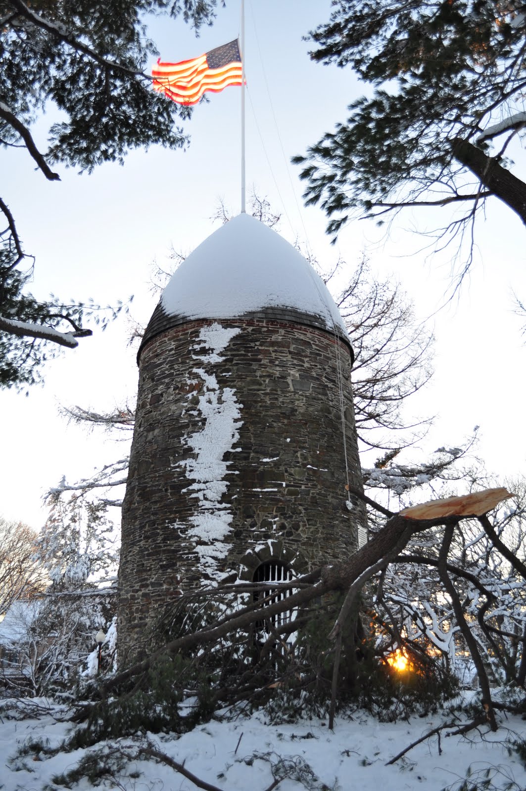 The Reversed View of Massachusetts Powder House, Somerville
