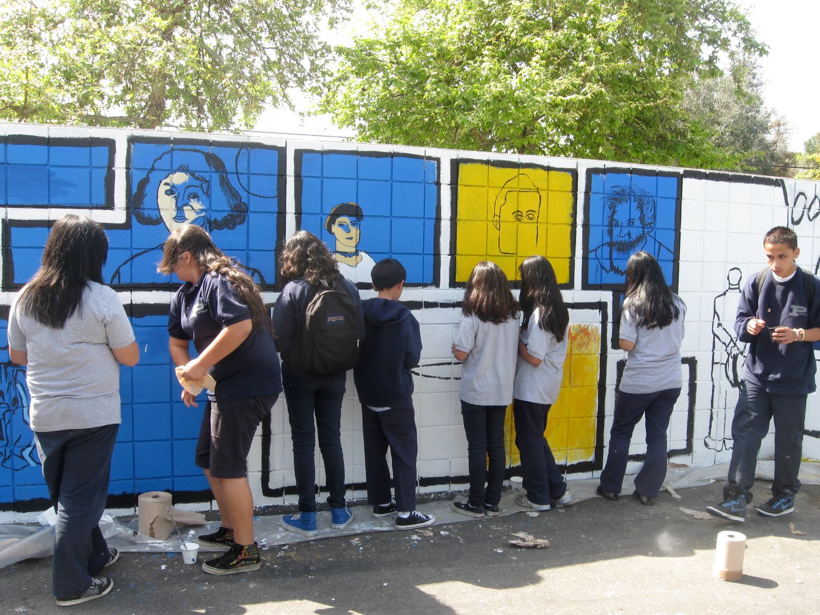 portola-middle-school-art-program-orange-california-mural-progress