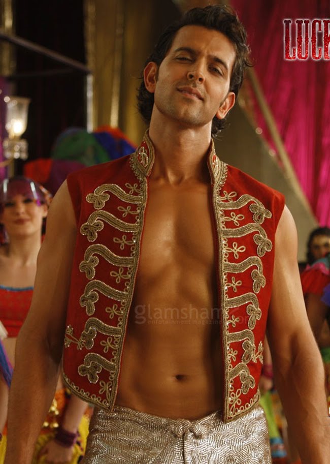 Shirtless Bollywood Men: Hrithik Roshan.
