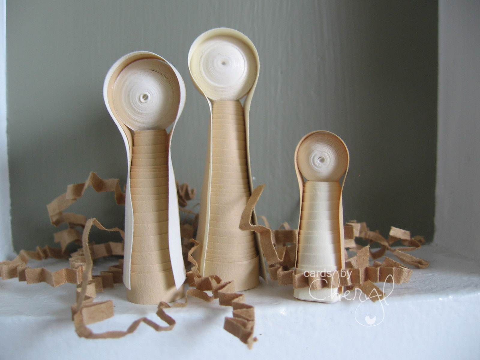 Labels 3d quilling , nativity scene , quilling