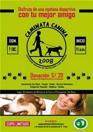 DOM. 7 de DIC. CAMINATA A FAVOR DE LOS ANIMALES EN SAN BORJA