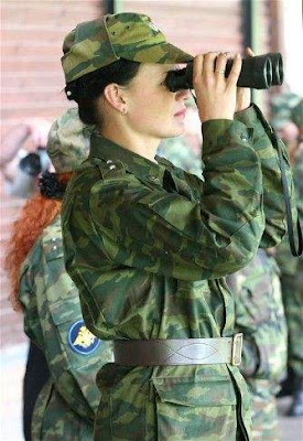 Girls in Russian army 