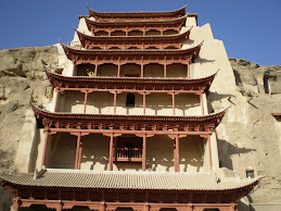 Entrance to Mogao Caves