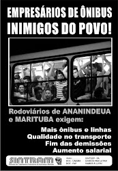 Campanha do SINTRAM em defesa de qualidade no transporte público