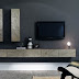 Salas de estar con muebles hechos de piedra