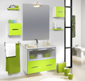 BAÑO DE COLOR VERDE