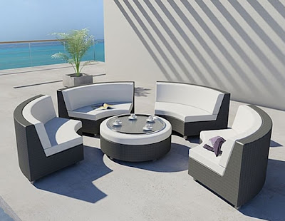 Elegant Furniture on Elegant Sunbed Island Outdoor Furniture