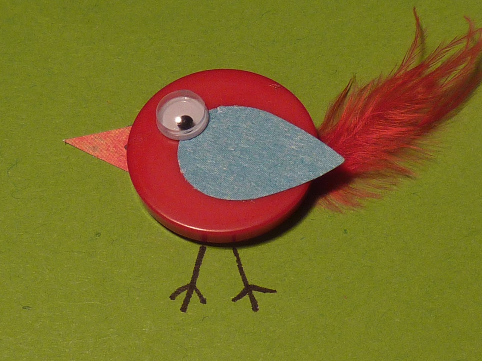 No time to be bored: Button bird with fluffy tail