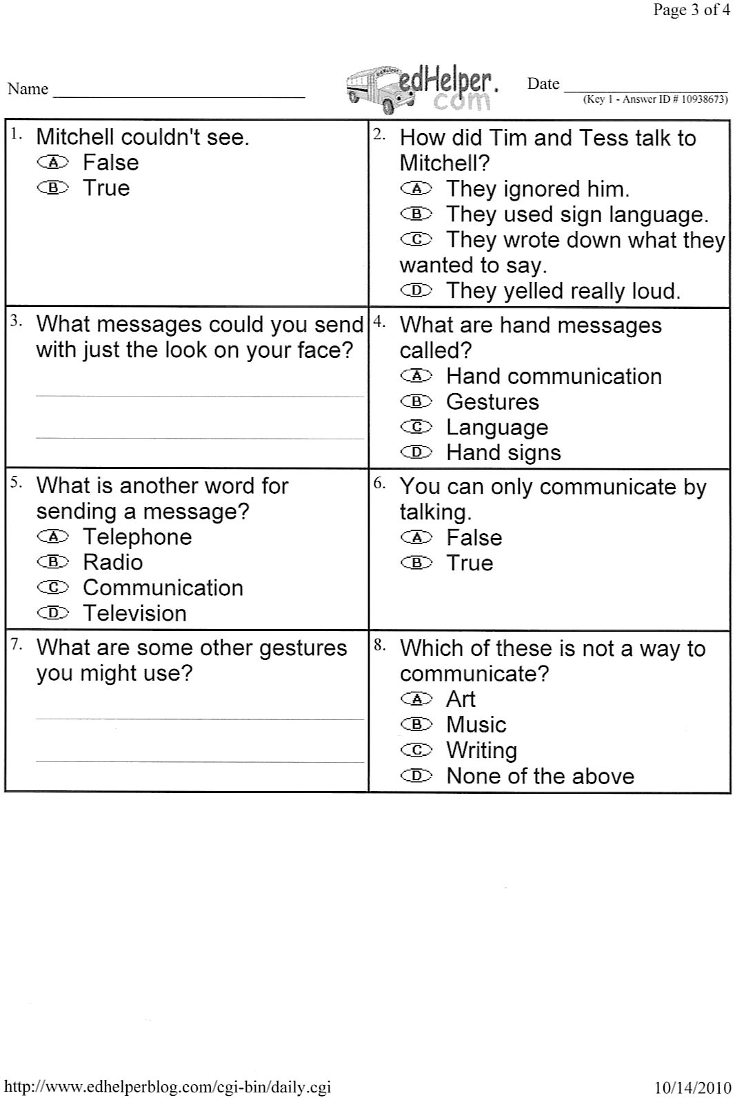 Eth grade homework help picture