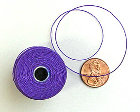 cord used for finger weaving, macrame and bead stringing